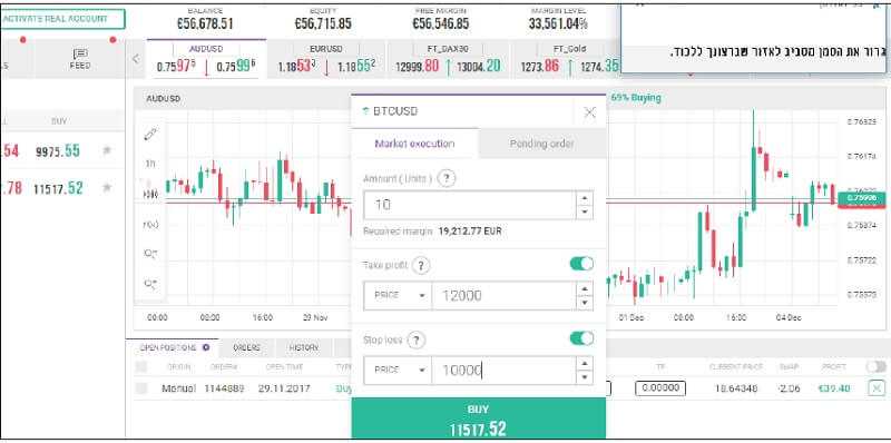 trading position bitcoin