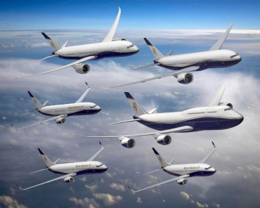 Boeing shares fall faster than their jets