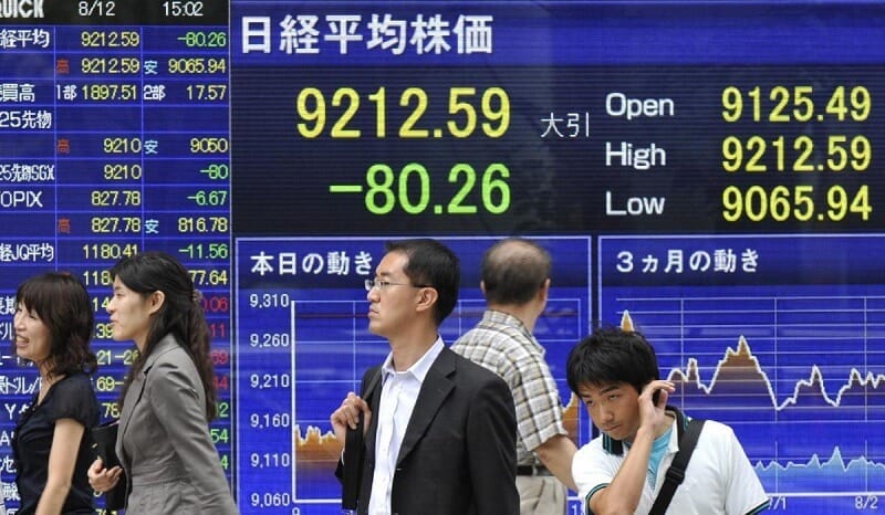 Asian stock markets recorded substantial increases